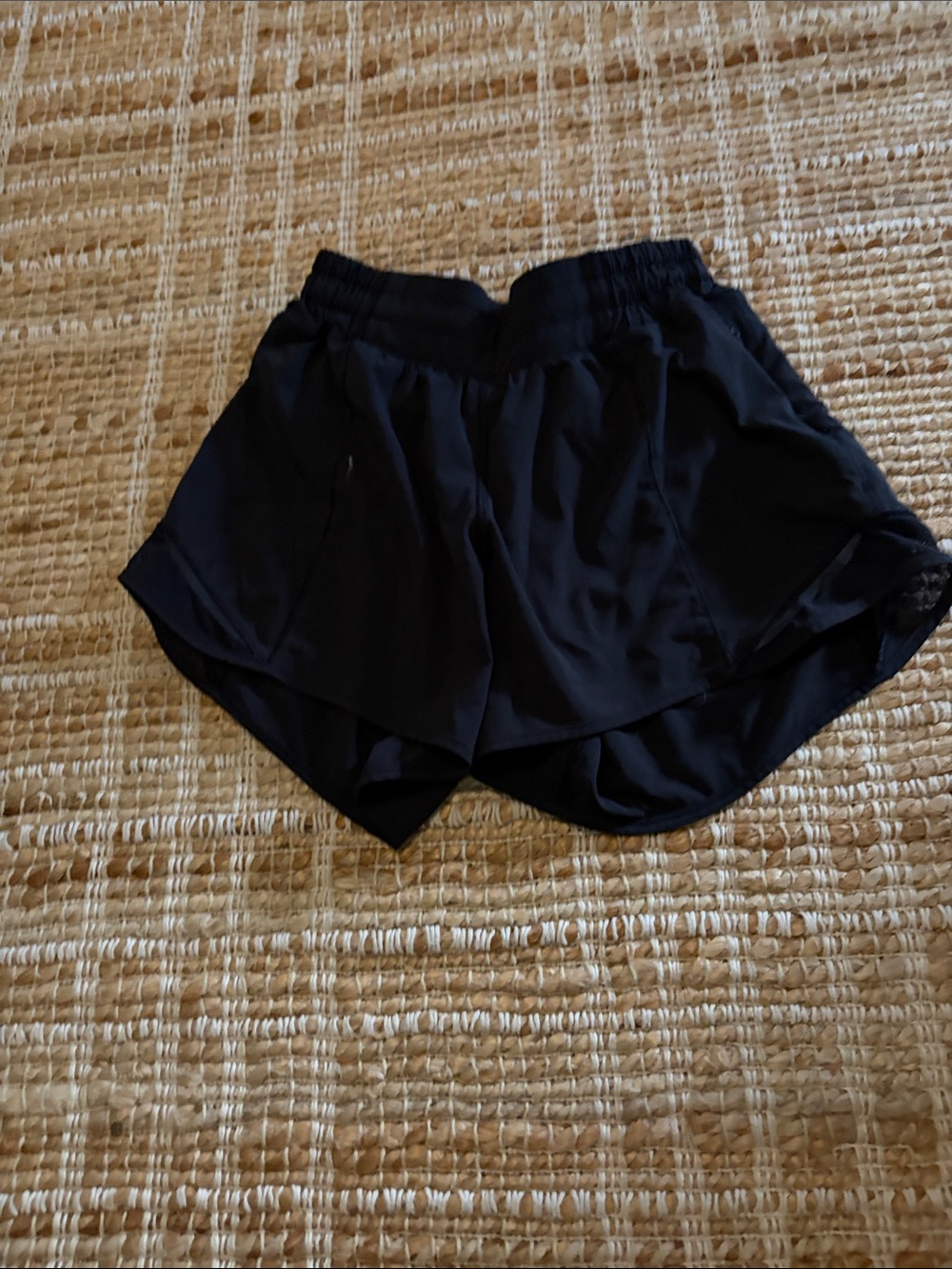 lululemon athletica Black Athletic Shorts with Elastic Waist